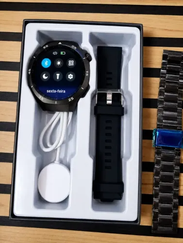 ? Smartwatch Chanuo GT5 Pro AMOLED 1.52? NFC Bluetooth + Ligações, Música e Senha | Novo?