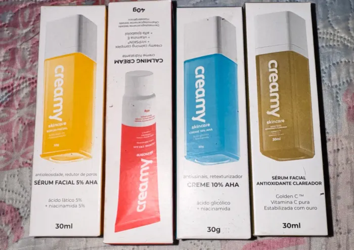 Skincare - Creamy kit R$75 cada