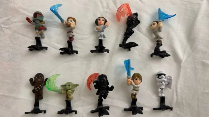 Coleção Completa Star Wars Kinder Ovo Surprise Darth Vader Yoda Kylo Ren