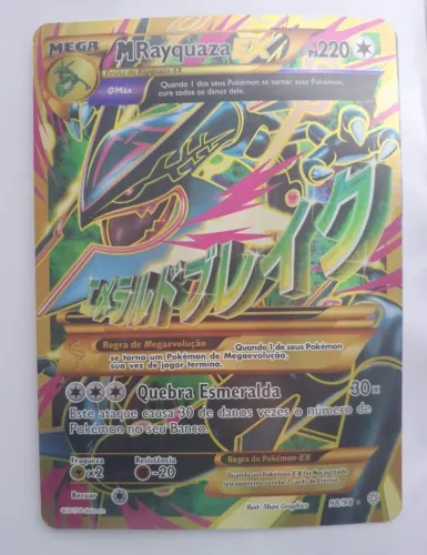 Cartinha MRayquaza-EX jumbo