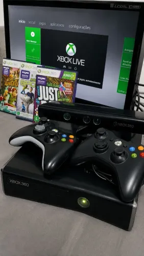 Xbox 360 slim completo Desbloqueado
