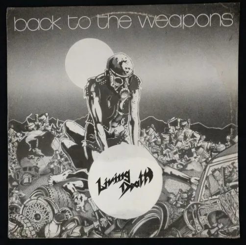 Lp Ep Living Death - Back To Te Weapons Enigma Nacional 1987