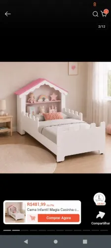 CAMA INFANTIL MODELO CASTELO