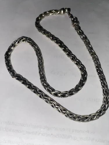 Corrente prata indiana maciça 