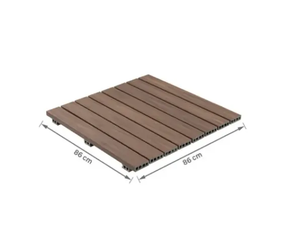 deck de madeira plástica