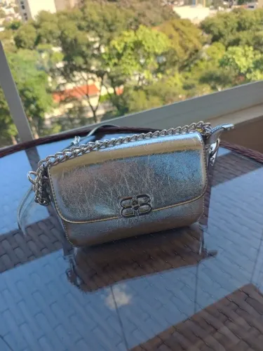 Bolsa prata Balenciaga