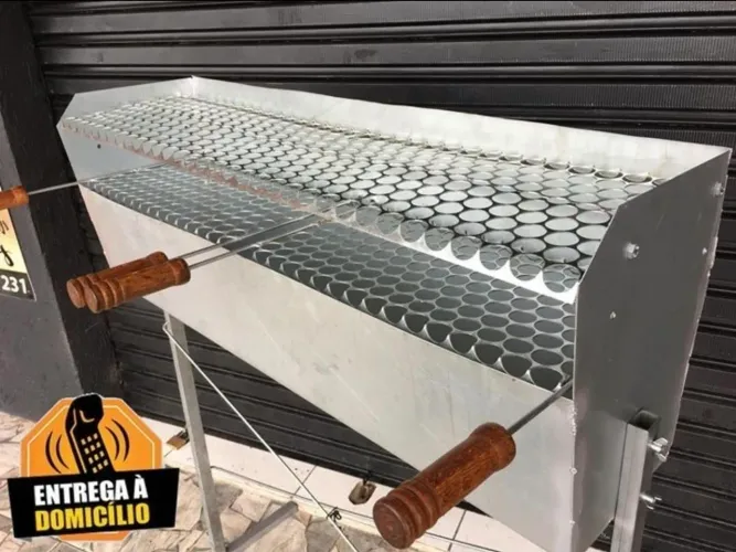 Churrasqueira Espetinho Galvanizada Dois Andares