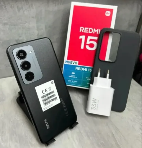 Redmi 15 4G 256/8 Preto Lacrado Capa Película Entregamos Grátis 