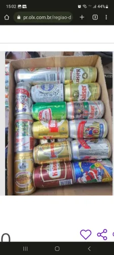 Coleção de latinhas