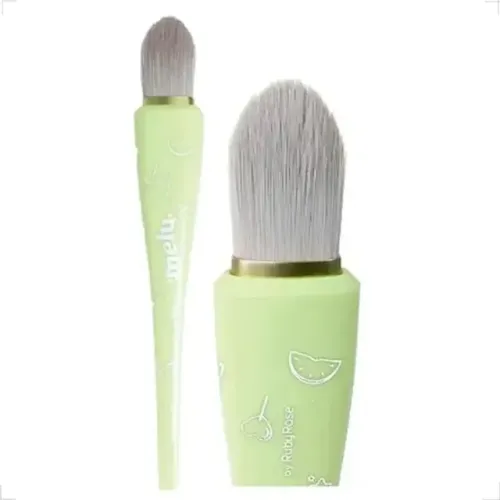 Pincel Para Base Melu By Ruby Rose Lf80 Verde Cerda Sintética