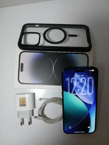 iPhone 14 Pro Max 128Gb [Space Black] - Excelente estado + Caixa, Carregador, Cabo e Capa