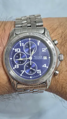 Relógio NATAN CRONÓGRAFO  À QUARTZ   -   MUITO NOVO 