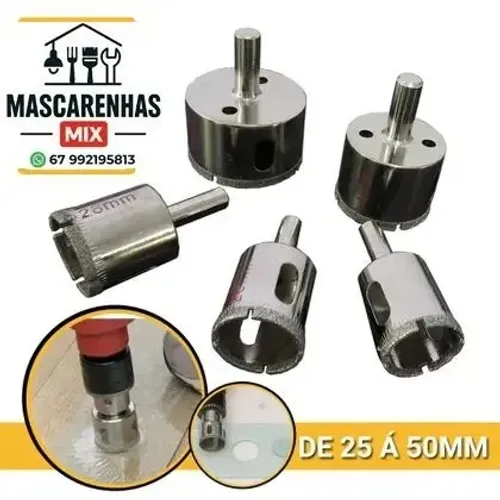 Jogo de Serra Copo Diamantadas Cerâmica e Vidro Cod:002