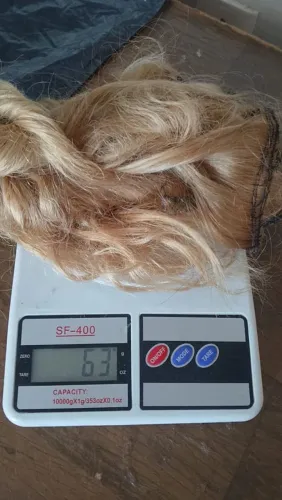 Cabelo loiro 63 gramas 