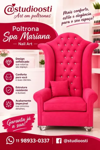 Poltrona Nail Design Salão de Beleza