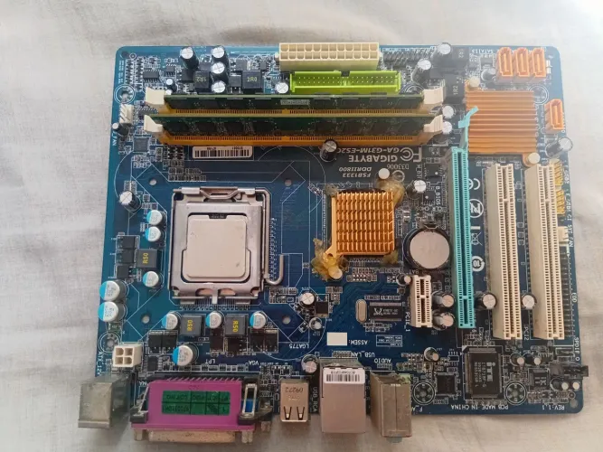 Kit placa mãe processador e memória ram
