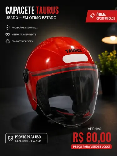 Capacete novo usado 2x apenas