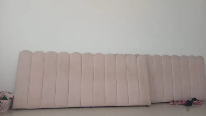 Cabeceira infantil  rosa. 2 módulos 2.mts x0.90 é 2 mts x 0.90 . ts