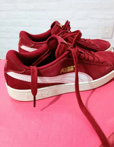Tênis Puma smash V2 vermelho 