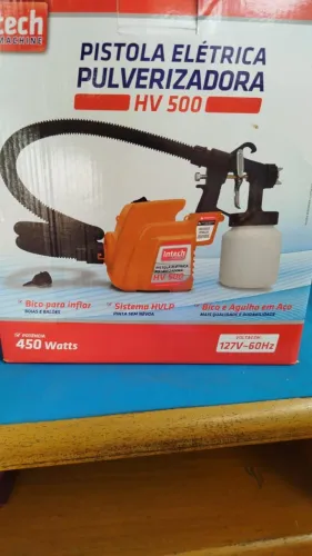 Pistola de Pintura Intech HV500 - Ideal para Pintura e Acabamento