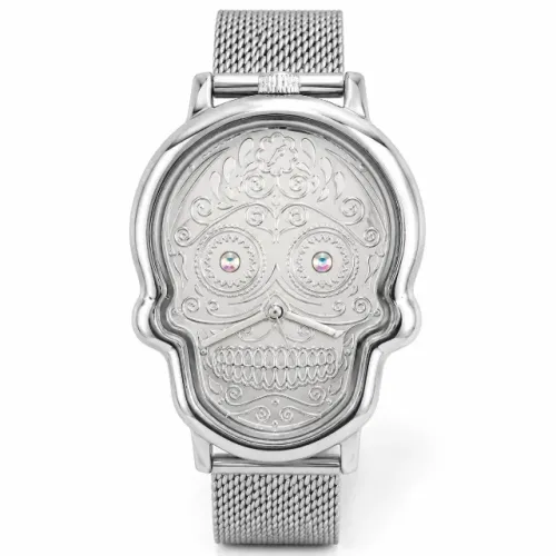 Relógio Chilli Beans Caveira (Skull) RE.MT.0591 - Prateado