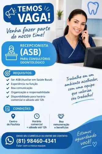 Vaga Recepcionista ASB