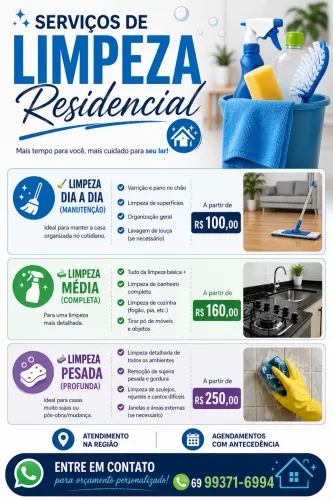 DIARISTA - LIMPEZA RESIDENCIAL