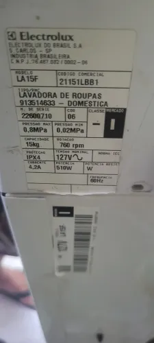 Maquina de lavar 15kg