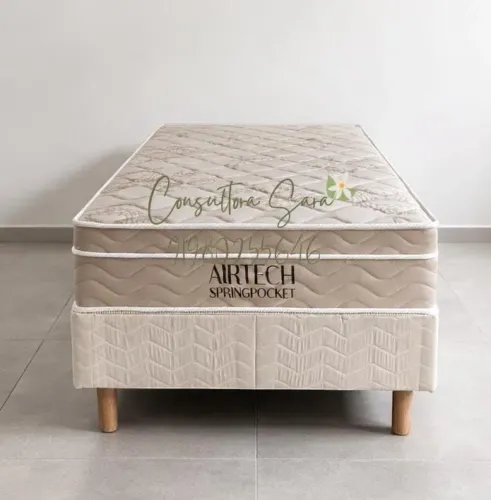 CAMA BOX SOLTEIRO ORTOBOM COM MOLAS ENSACADAS