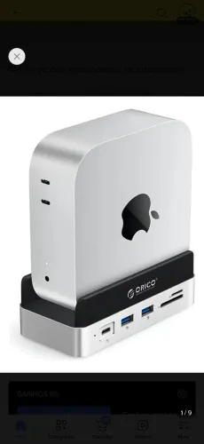 Mini Dock Stand 10 Em 1 Para Mac Mini M4/m4 Pro