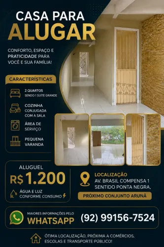 Alugo uma casa no segundo andar 