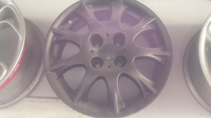 Roda aro 15 Raiada Scorro Preta fosca Fiat palio jogo