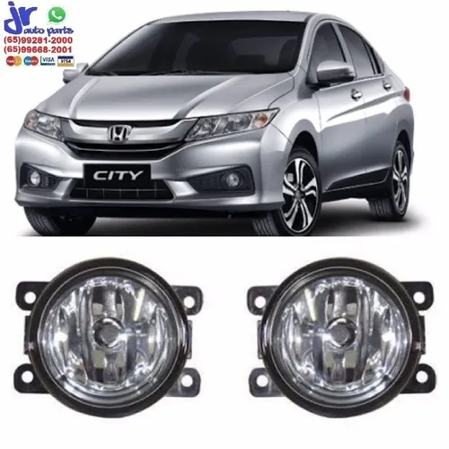 Par Farol de Milha Honda City 2015 2016 2017 Auxiliar Neblina (Reposição)