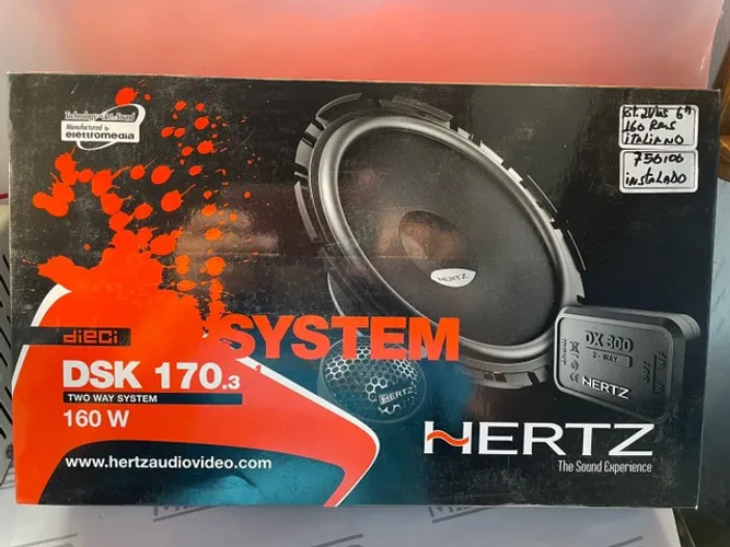 Kit 2 vias Hertz dsk170.3 160rms altíssima qualidade e potência 