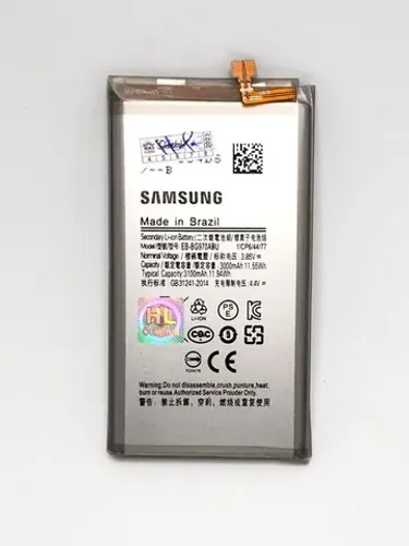 Bateria Samsung S10 EB BG970ABU 3000mAh Nova e Original
