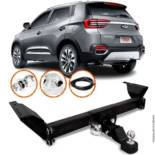 Engate Removível Reboque Chery Tiggo 5X 2019 A 2024