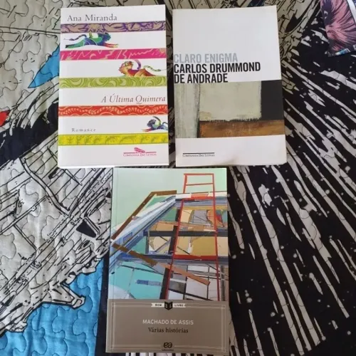 Kit 3 Livros Literatura Brasileira - Várias Histórias, Claro Enigma e A Última Quimera