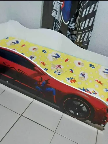 Mini cama Homem Aranha + mini colchão 