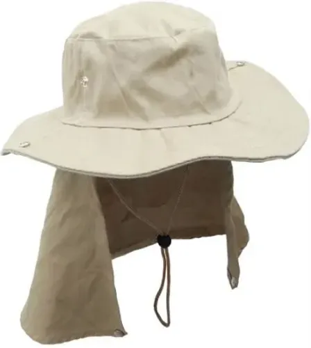 CHAPEU TECIDO COM ABA E PROTEÇÃO NUCA