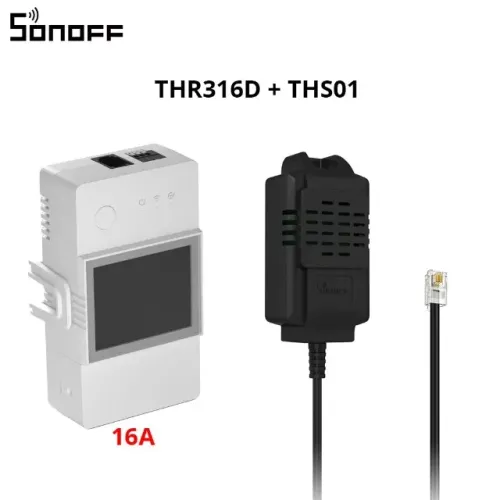 Sonoff Th16 Elite + Sensor De Temperatura E Umidade Ths01