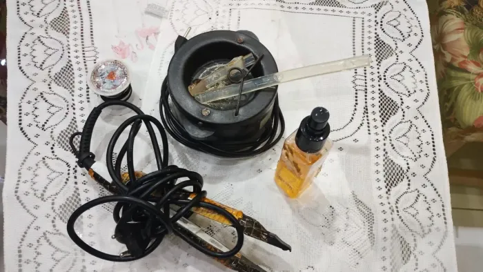 Pinça e panela para mega hair