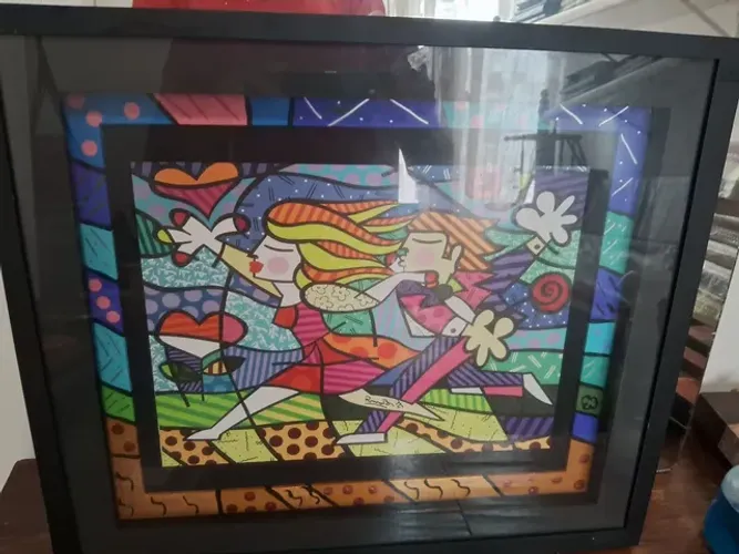 Quadros pequenos Romero Brito com certificado 
