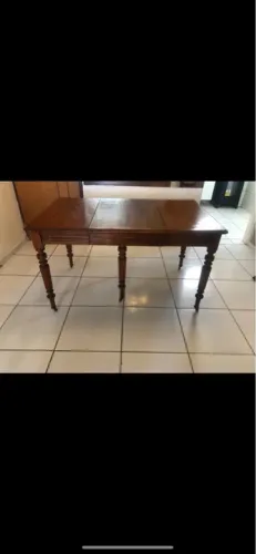 Mesa de jantar extensor rodízio cobre 