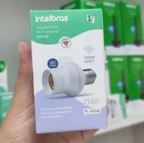 Interruptor Inteligente Soquete E27 EWS 400 Branco Intelbras