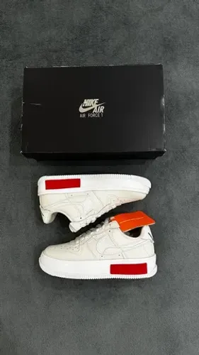Tênis Nike Air Force 1 Low Fontanka Phantom/Bege/Vermelho Original