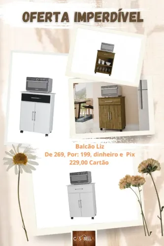 Balcão Liz - Novo - Entrega Rápida Sorocaba 