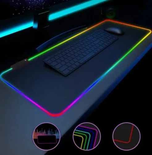 Mouse Pad Gamer Led 80x30mm