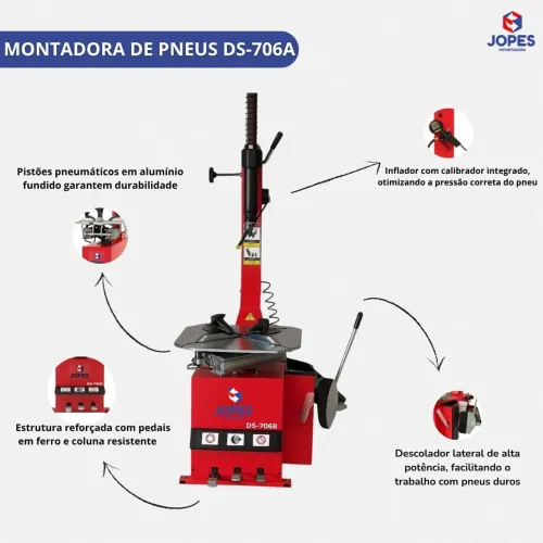 DESMONTADORA DE PNEUS DS-706A