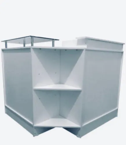 BALCÃO CAIXA SIMPLES + BALCÃO SIMPLES COM TAMPO DE VIDRO