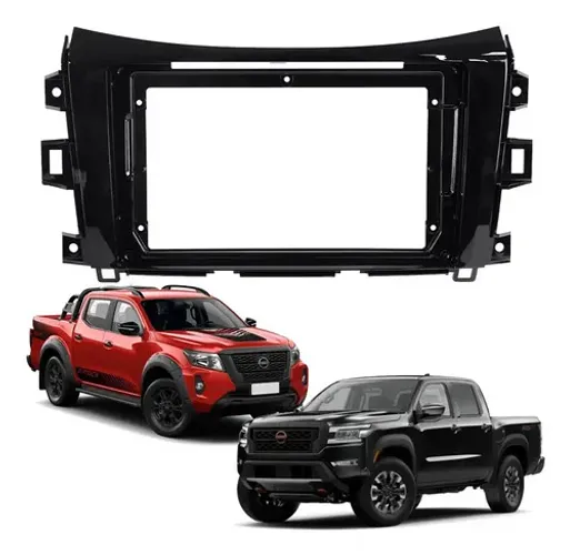 Moldura 9 Polegadas Nissan Frontier 2017/2022 Black Piano